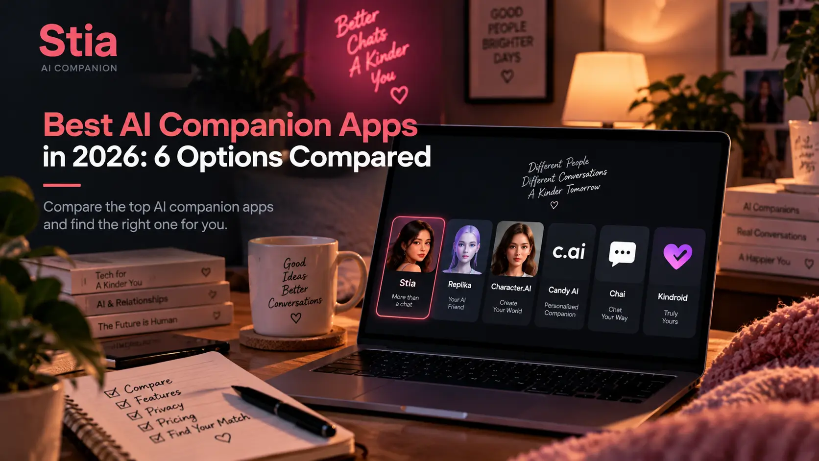 Best AI Companion Apps in 2026: 6 Options Compared